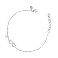 Bracelet Mirco Visconti Femme BRACCIALI FANTASIA in Or blanc Diamante 0.11 Ct Z557/10 - Z557/10